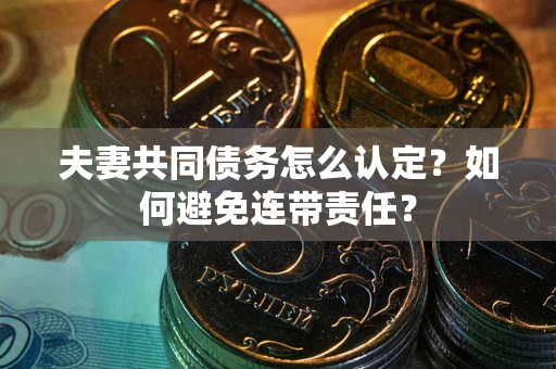 武汉夫妻共同债务怎么认定？如何避免连带责任？