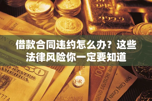 武汉借款合同违约怎么办？这些法律风险你一定要知道