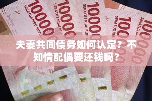 武汉夫妻共同债务如何认定？不知情配偶要还钱吗？