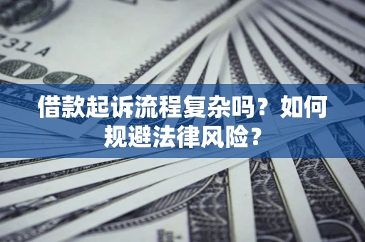 武汉借款起诉流程复杂吗？如何规避法律风险？