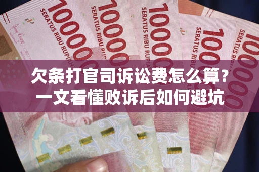 武汉欠条打官司诉讼费怎么算？一文看懂败诉后如何避坑