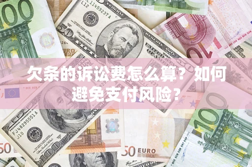 武汉欠条的诉讼费怎么算？如何避免支付风险？